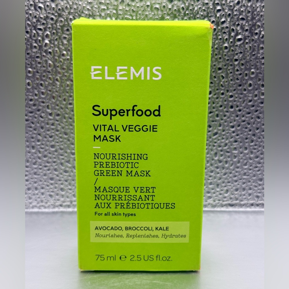 Superfood Vital Veggie Mask by Elemis for Unisex 2.5 oz Mask BNIB